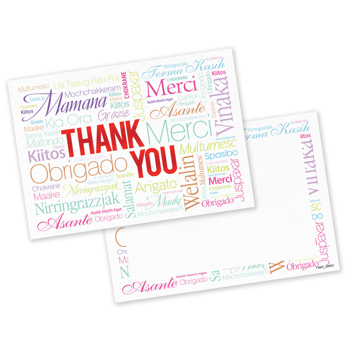 Pack of 20 Thank You Cards Thankyou Postcards Notes Pads Adults Mens Ladies