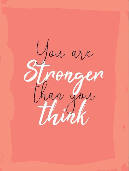 You Are Stronger Than You Think - Wholesome Metal Wall Plate