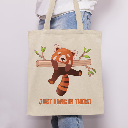 Just Hang In There - Cute Red Panda Gift Tote Bag
