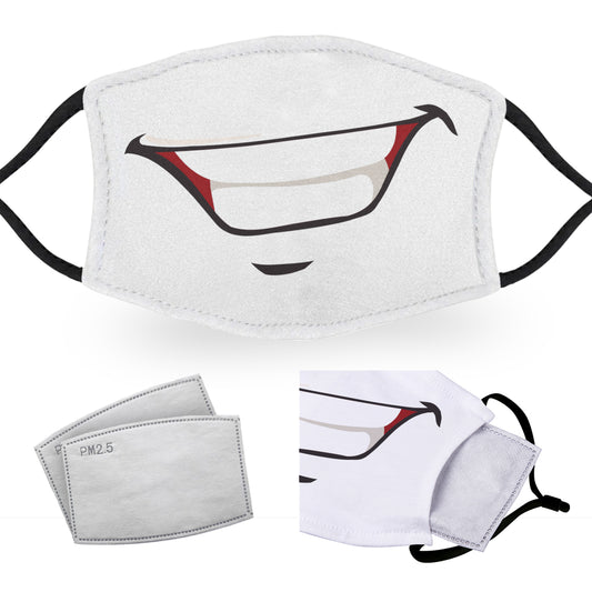 Handsome Smile - Reusable Face Masks - 2 Filters Included - Adult Or Child