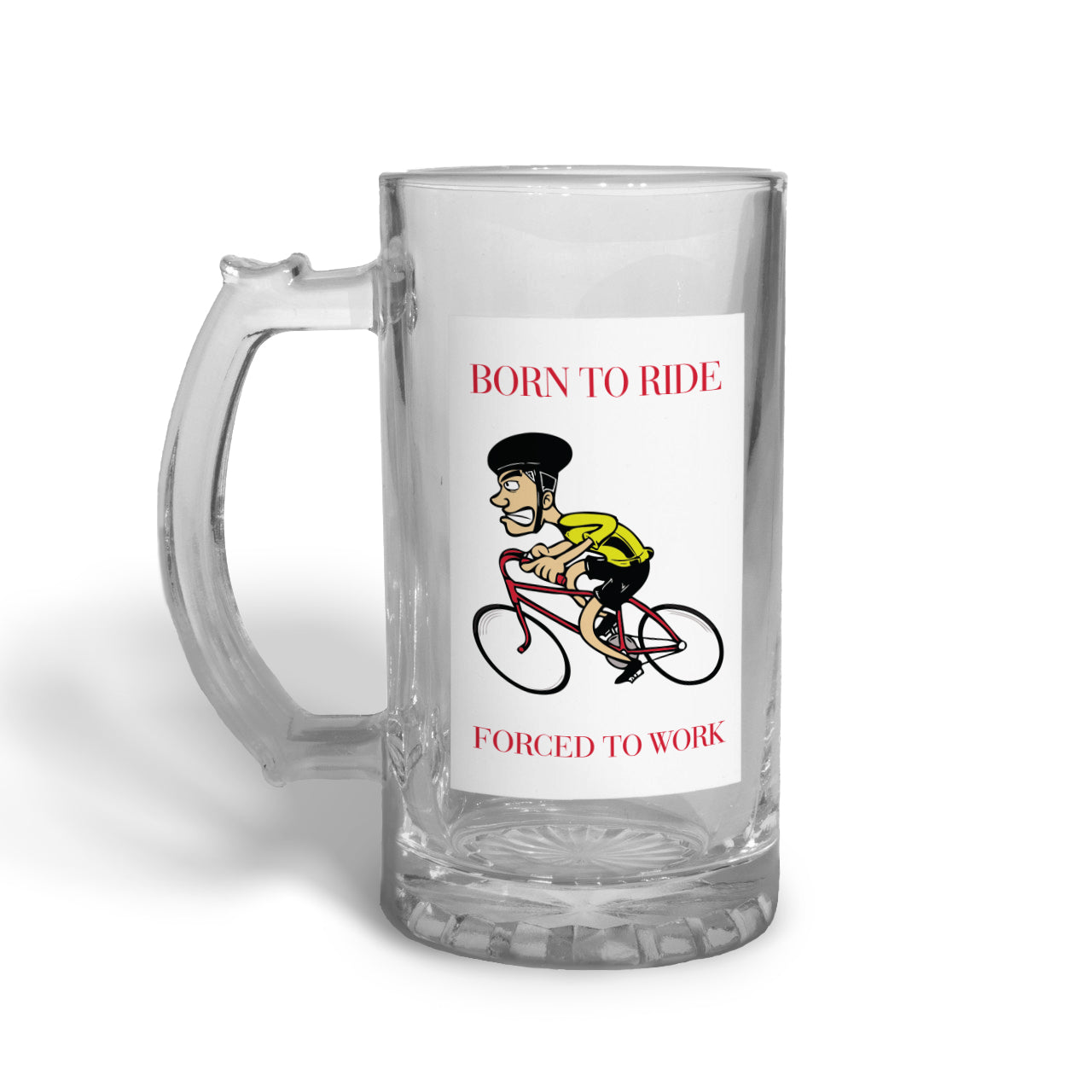 Born to Ride Father's Day - Glass Beer Stein