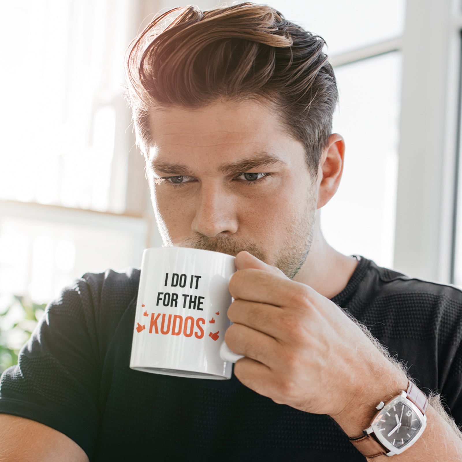 I Do It For The Kudos - Sports Athlete Gift Mug