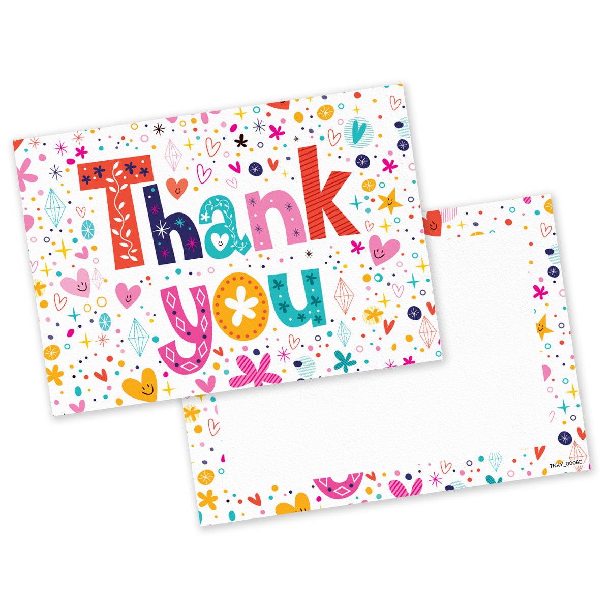 Pack of 20 Thank You Cards Thankyou Postcards Notes Pads Adults Mens Ladies