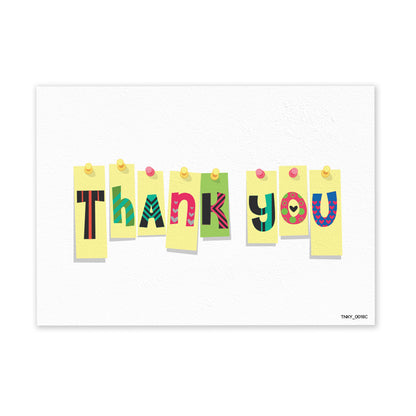 Pack of 20 Thank You Cards Thankyou Postcards Notes Pads Adults Mens Ladies