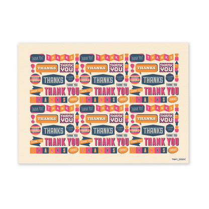 Pack of 20 Thank You Cards Thankyou Postcards Notes Pads Adults Mens Ladies