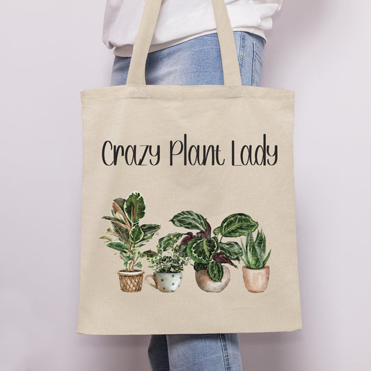 Crazy Plant Lady - Gardening Lover Gift Tote Bag